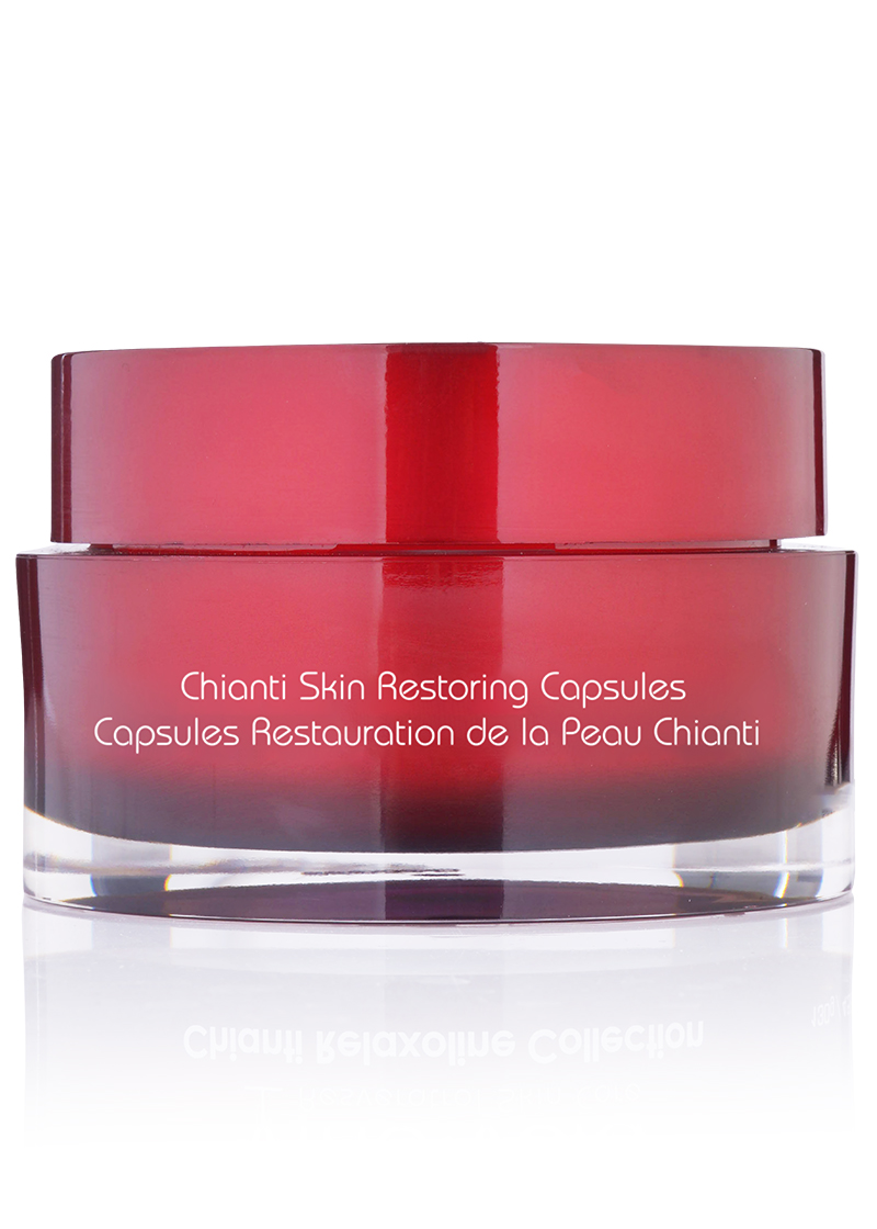 back of Chianti Skin Restoring Capsules product