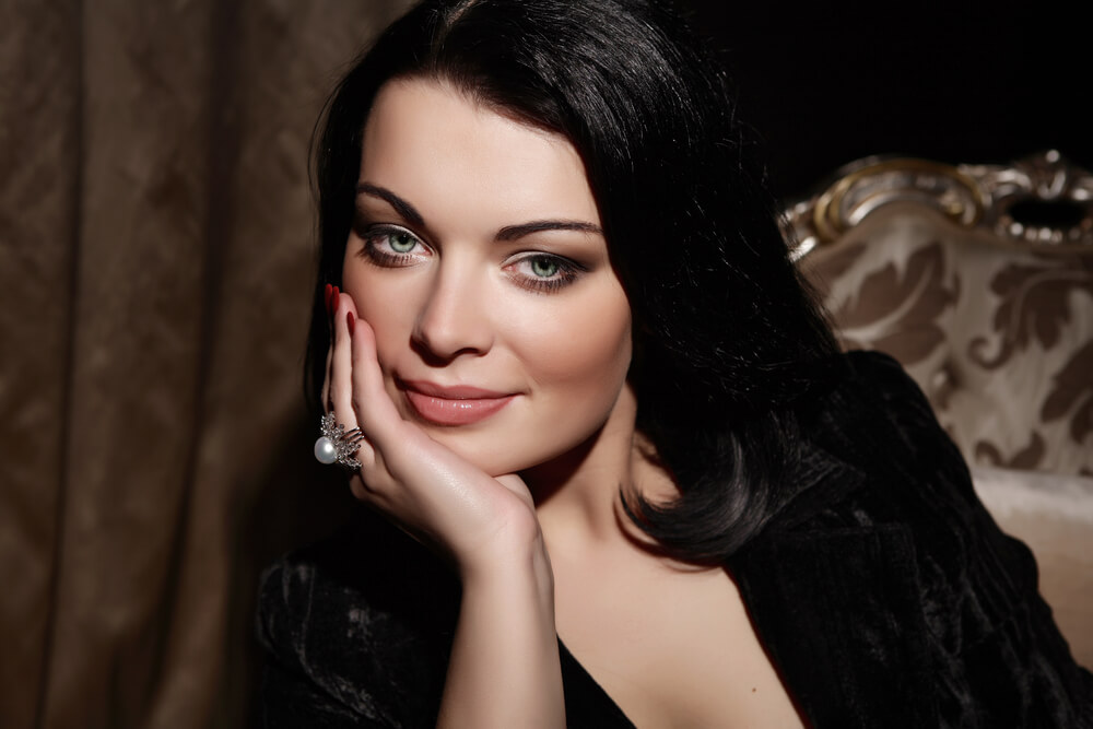 Beautiful woman smiling