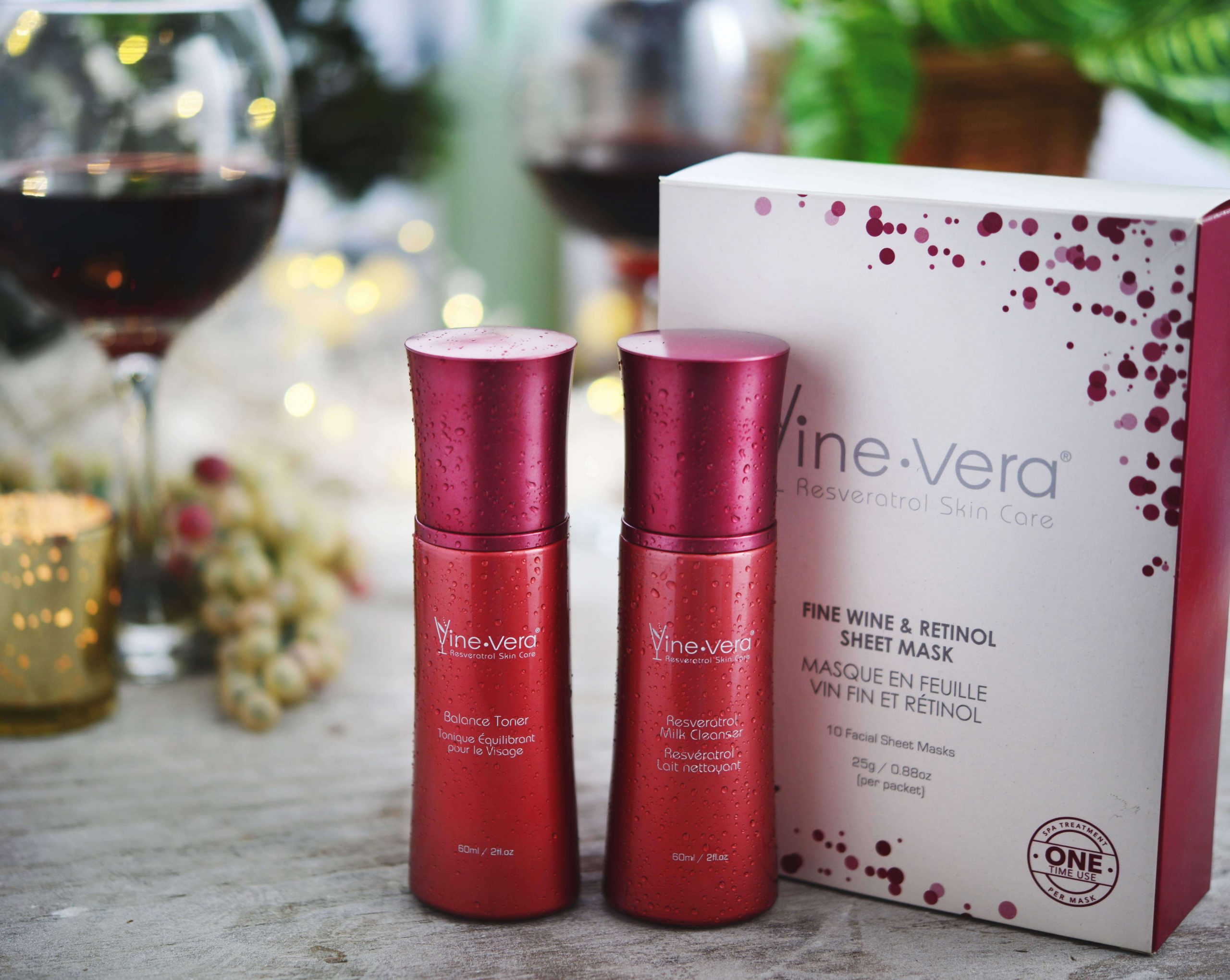 Vine Vera Merlot Collection Cleanser and Toner - New Year’s Resolutions for Your Skin