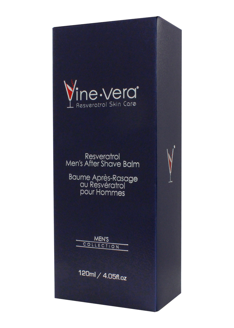 Vine Vera Resveratrol Men’s After Shave Balm Tube in its case