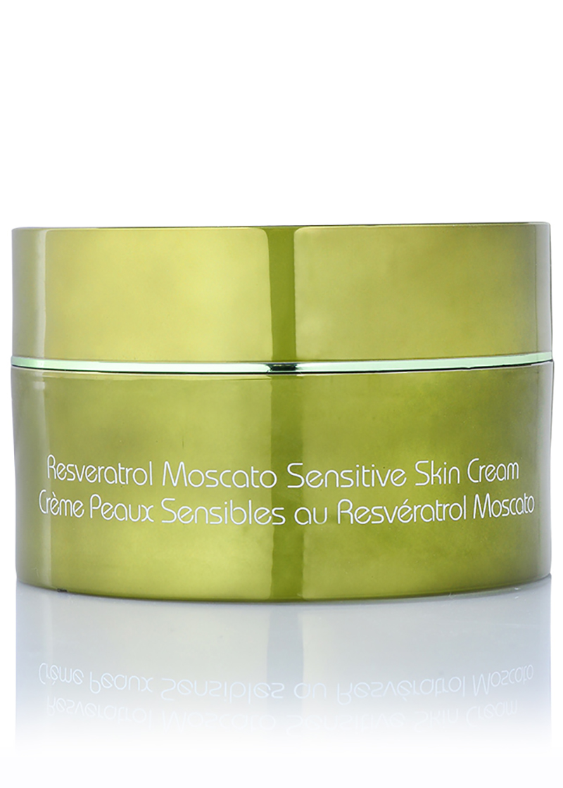 Back view of Resveratrol Moscato Sensitive Skin Cream