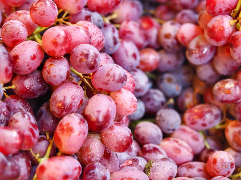 Red grapes