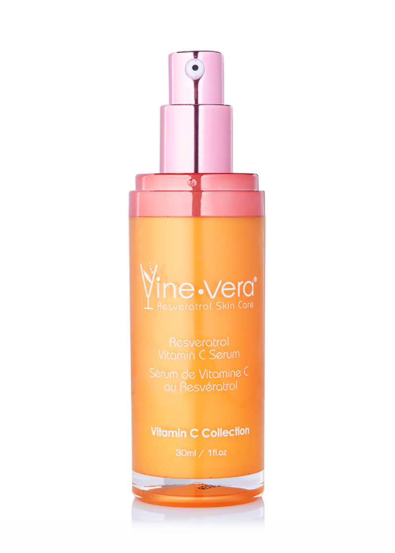 Vine Vera Resveratrol Vitamin C Serum with its lid removed