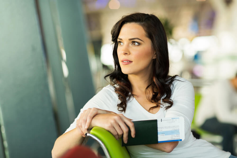 Woman at airport