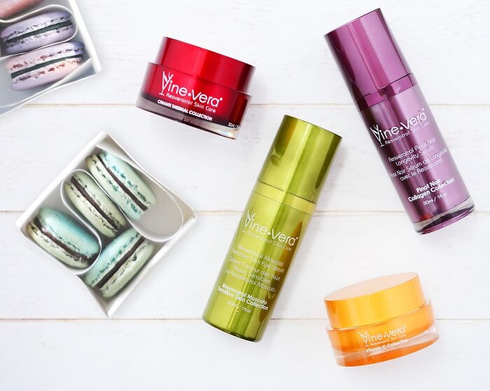 Vine Vera skincare products for summer