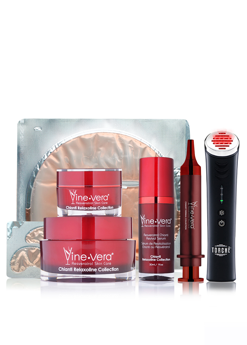 Chianti Collection + Resveratrol Cabernet Rejuvenating Mask + Jelessi Torche V2+