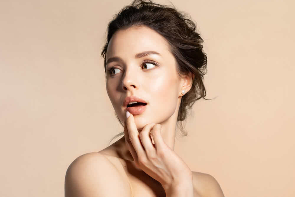 woman smooth skin