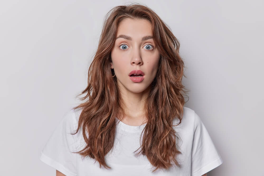 shocked woman